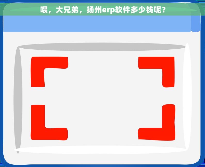 喂，大兄弟，扬州erp软件多少钱呢？