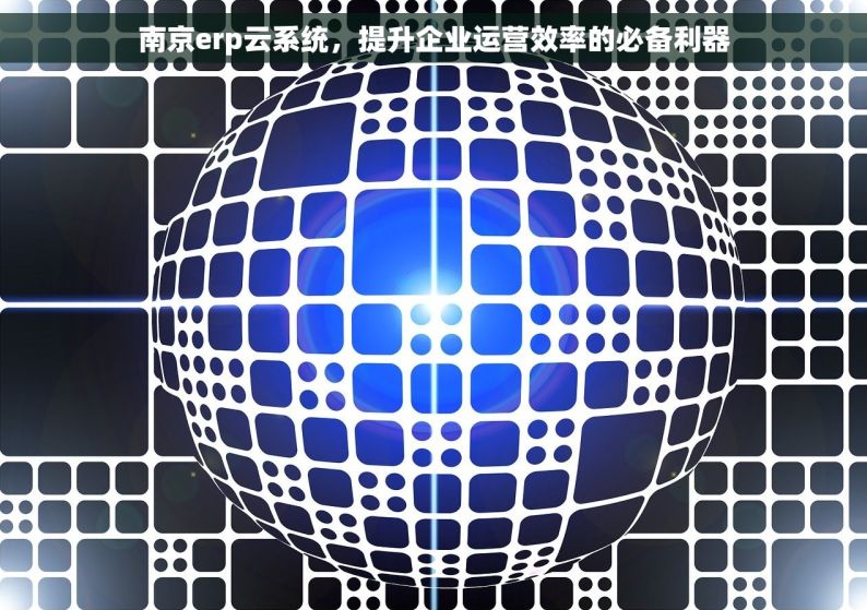 南京erp云系统，提升企业运营效率的必备利器