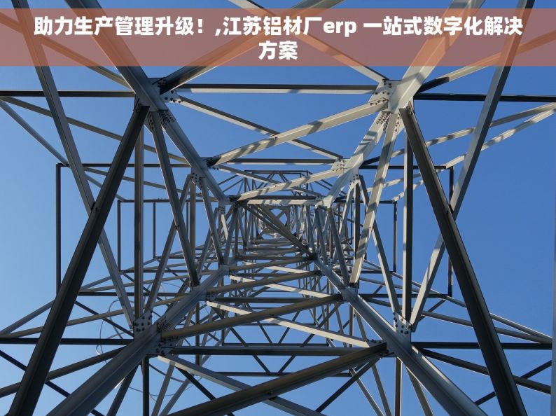 助力生产管理升级！,江苏铝材厂erp 一站式数字化解决方案