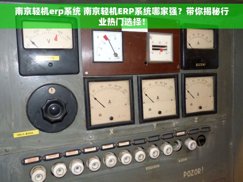南京轻机erp系统 南京轻机ERP系统哪家强？带你揭秘行业热门选择！