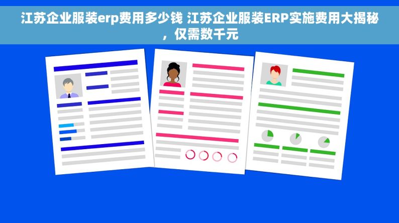 江苏企业服装erp费用多少钱 江苏企业服装ERP实施费用大揭秘，仅需数千元