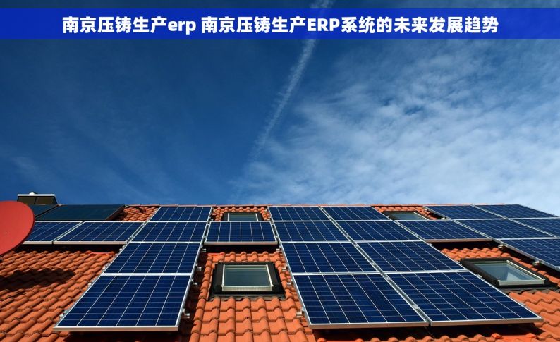南京压铸生产erp 南京压铸生产ERP系统的未来发展趋势
