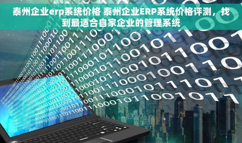 泰州企业erp系统价格 泰州企业ERP系统价格评测，找到最适合自家企业的管理系统