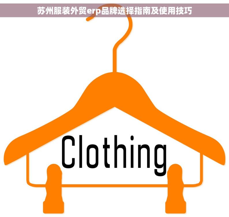 苏州服装外贸erp品牌选择指南及使用技巧