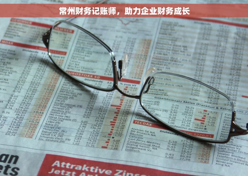 常州财务记账师，助力企业财务成长