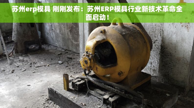 苏州erp模具 刚刚发布：苏州ERP模具行业新技术革命全面启动！