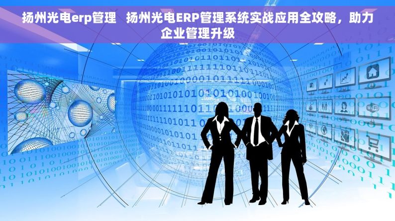 扬州光电erp管理   扬州光电ERP管理系统实战应用全攻略，助力企业管理升级