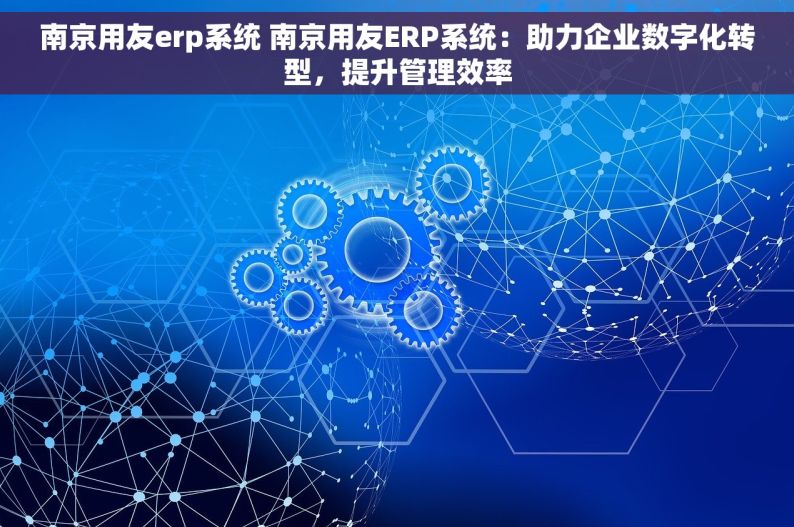 南京用友erp系统 南京用友ERP系统：助力企业数字化转型，提升管理效率