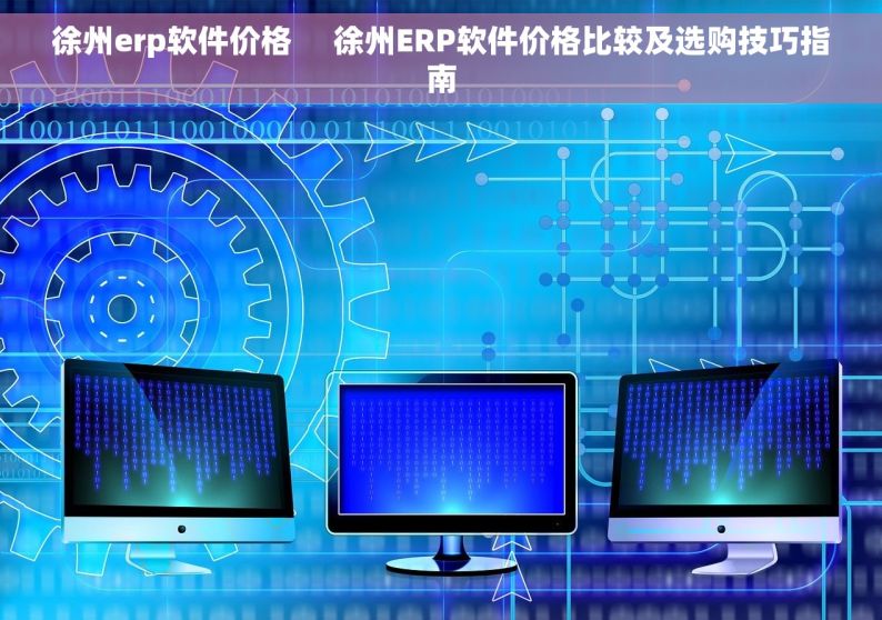 徐州erp软件价格     徐州ERP软件价格比较及选购技巧指南