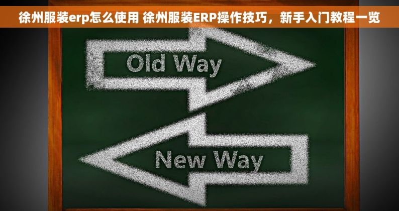 徐州服装erp怎么使用 徐州服装ERP操作技巧，新手入门教程一览