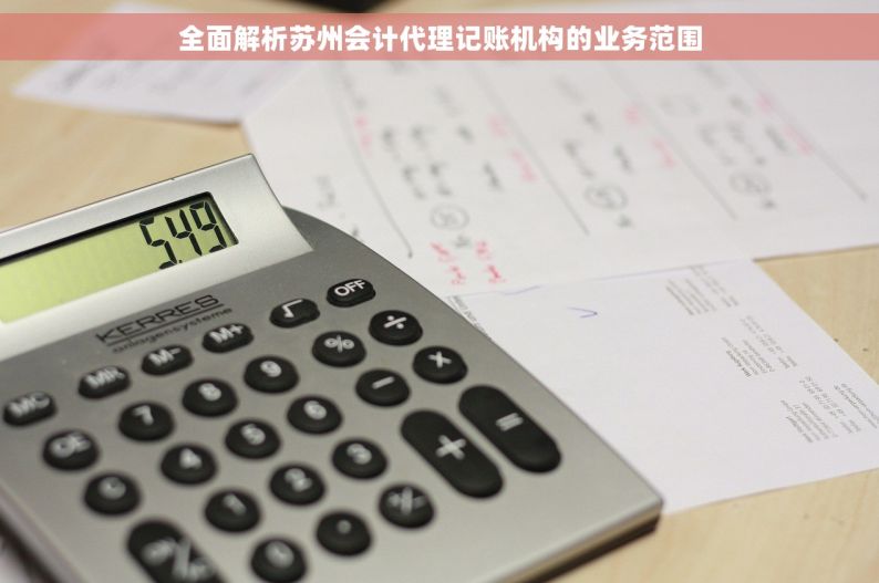 全面解析苏州会计代理记账机构的业务范围