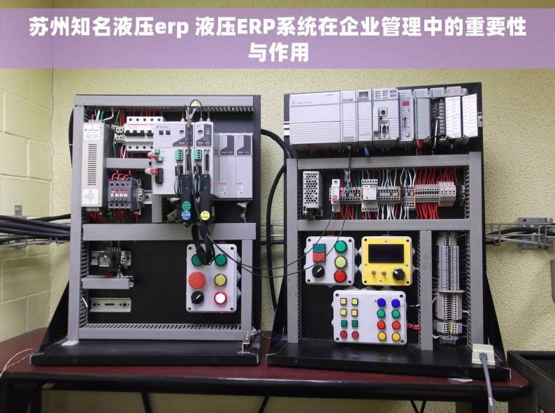 苏州知名液压erp 液压ERP系统在企业管理中的重要性与作用