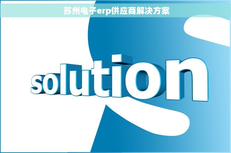  苏州电子erp供应商解决方案